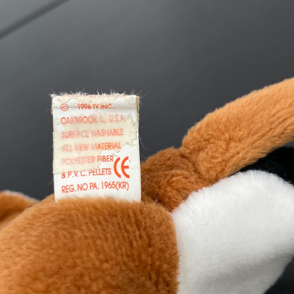 TY Beanie Baby “Chip” the Cat - PVC Pellet - 1996 - Picture 11 of 11